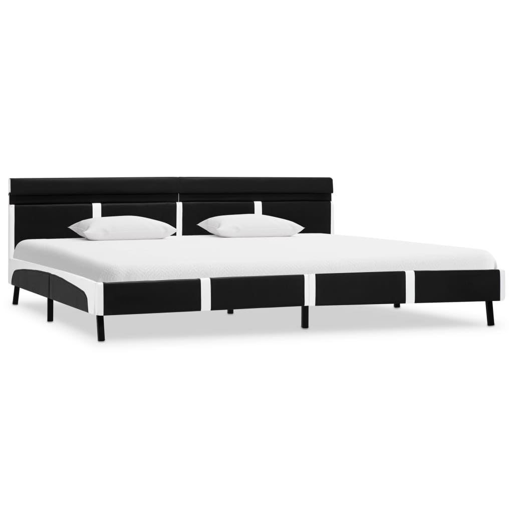 Giroletto con LED Nero in Similpelle 180x200 cm | homemem39
