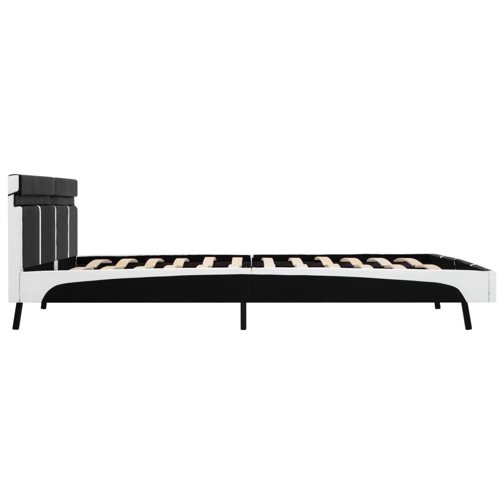 Giroletto con LED Nero in Similpelle 180x200 cm | homemem39