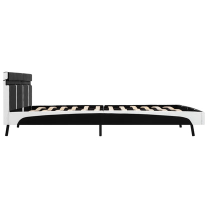 Giroletto con LED Nero in Similpelle 180x200 cm | homemem39