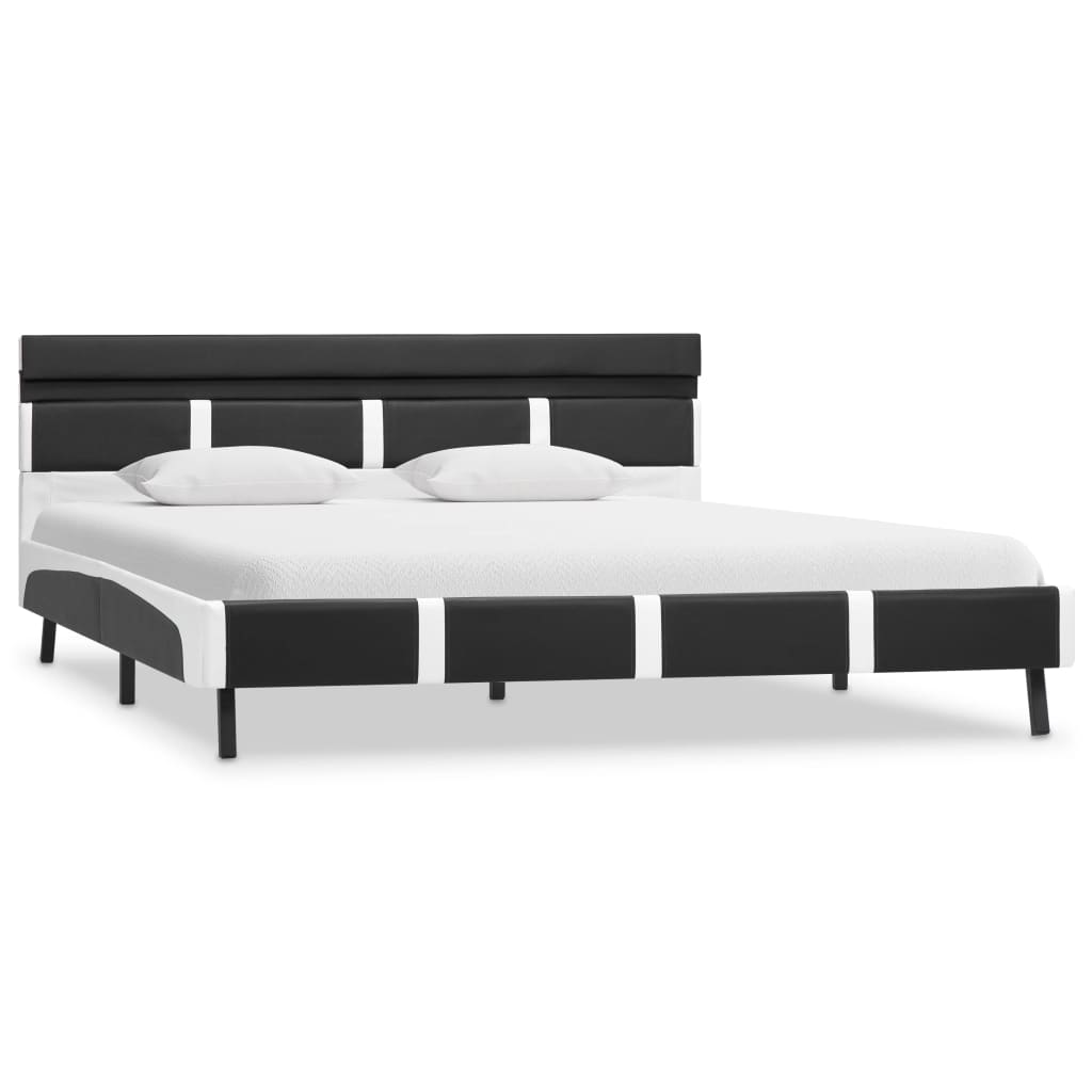 Giroletto con LED senza Materasso Grigio Similpelle 140x200 cm | homemem39