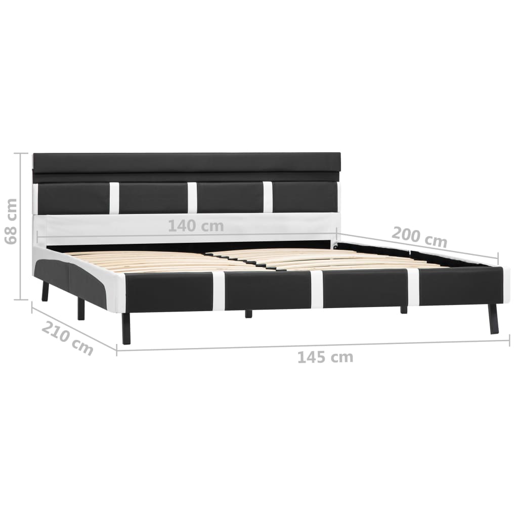 Giroletto con LED senza Materasso Grigio Similpelle 140x200 cm | homemem39