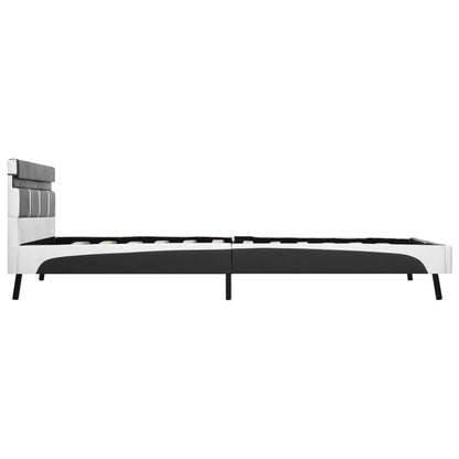 Giroletto con LED Bianco in Similpelle 160x200 cm | homemem39