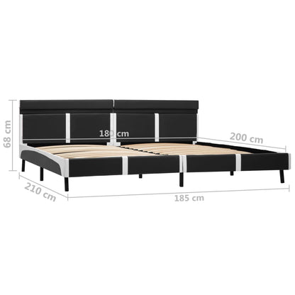 Giroletto con LED Grigio in Similpelle 180x200 cm | homemem39