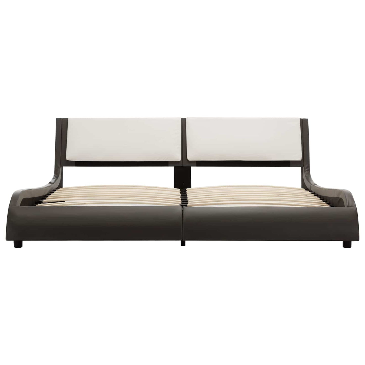 Struttura del letto Grigio e bianco 160 x 200 cm