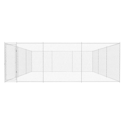 Canile da Esterno in Acciaio Zincato 570x570x185 cm