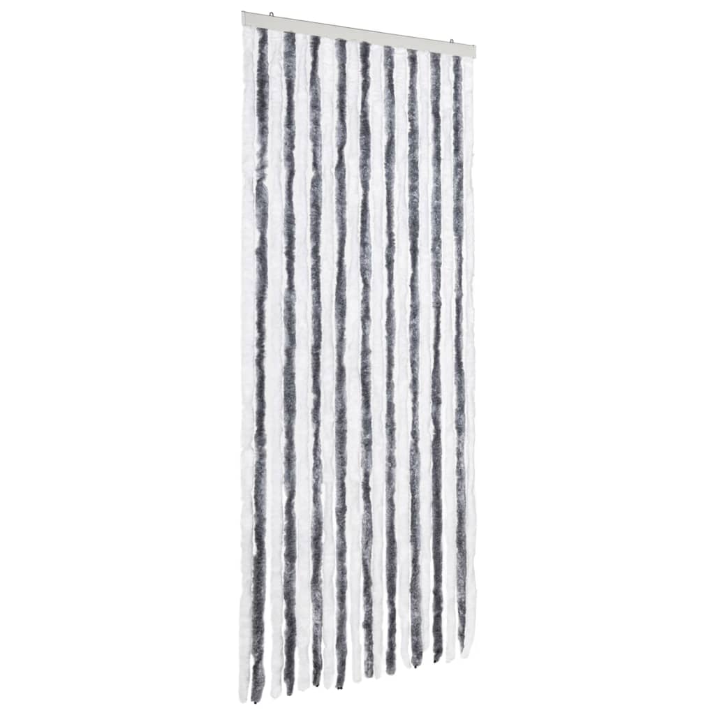 Zanzariera Grigio e Bianco 56x185 cm Ciniglia - homemem39