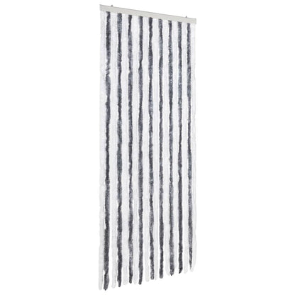 Zanzariera Grigio e Bianco 56x185 cm Ciniglia - homemem39