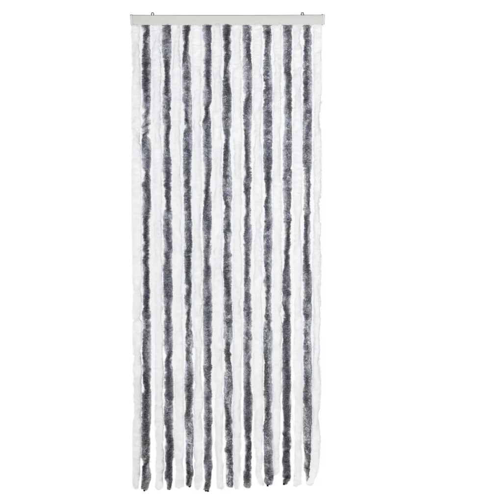 Zanzariera Grigio e Bianco 56x185 cm Ciniglia - homemem39