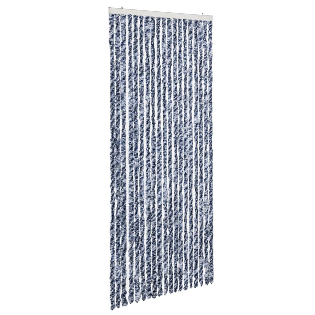 Zanzariera Blu Bianco e Argento 56x185 cm Ciniglia