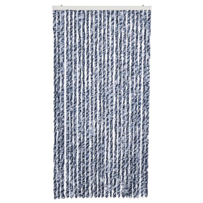 Zanzariera Blu Bianco e Argento 100x220 cm Ciniglia - homemem39