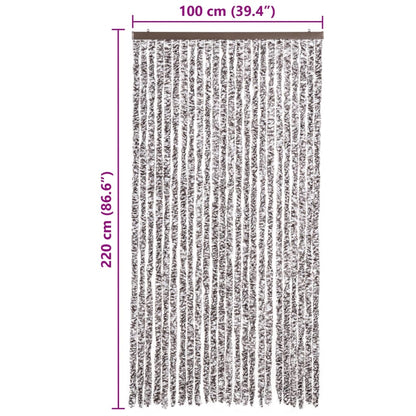 Zanzariera Marrone e Beige 100x220 cm Ciniglia - homemem39