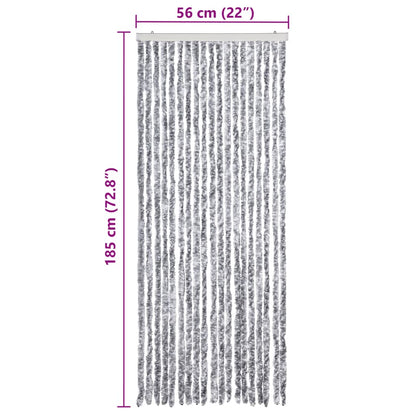 Zanzariera Bianca e Grigia 56x185 cm Ciniglia - homemem39