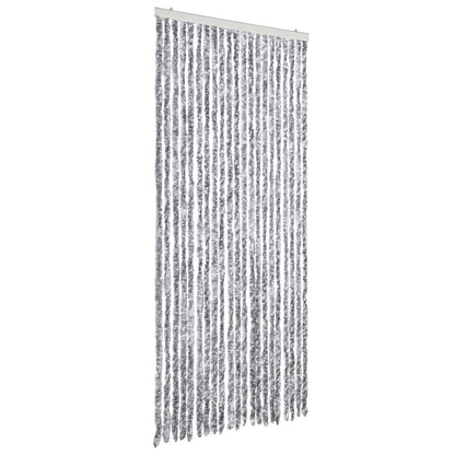 Zanzariera Bianco e Grigio 90x220 cm Ciniglia - homemem39