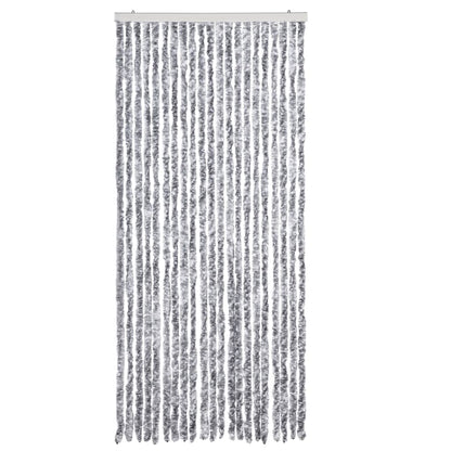 Zanzariera Bianco e Grigio 90x220 cm Ciniglia - homemem39
