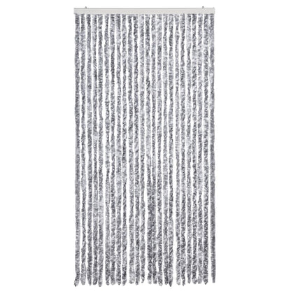 Zanzariera Bianco e Grigio 100x220 cm Ciniglia - homemem39