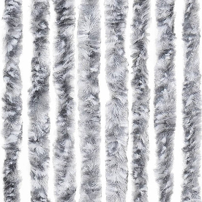 Zanzariera Bianco e Grigio 100x220 cm Ciniglia - homemem39