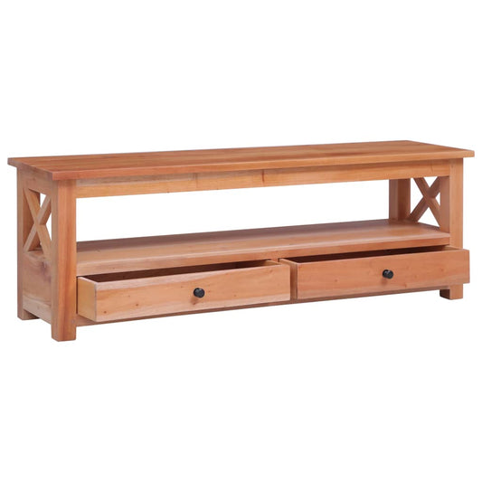 Mobile Porta TV 120x30x40 cm in Legno Massello di Mogano | homemem39