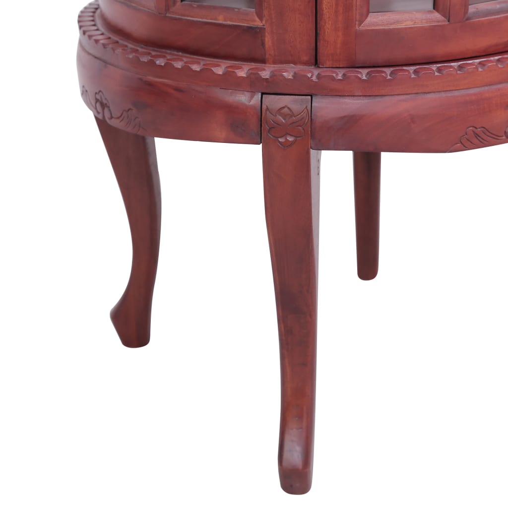 Mobile con Vetrina Marrone 50x50x76 cm in Mogano Massello - homemem39
