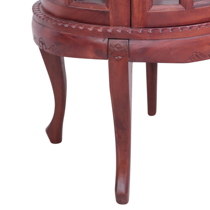 Mobile con Vetrina Marrone 50x50x76 cm in Mogano Massello - homemem39