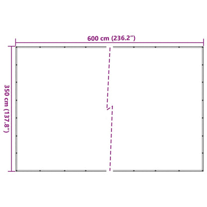 Rete per Container in HDPE 3,5x6 m Nera - homemem39