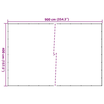 Rete per Container in HDPE 4x9 m Nera - homemem39