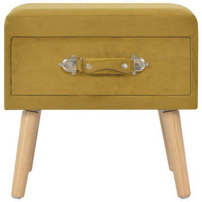 Comodini Senape 2 pz 40x35x40 cm in Velluto - homemem39