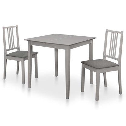 Set da Pranzo 3 pz in MDF Grigio