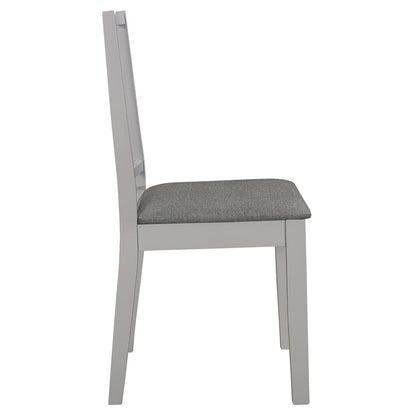 Set da Pranzo 3 pz in MDF Grigio - homemem39