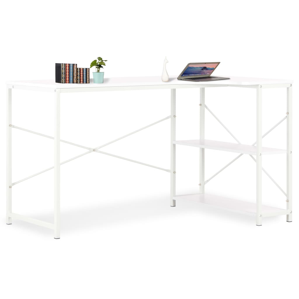 Scrivania per Computer Bianca 120x72x70 cm - homemem39