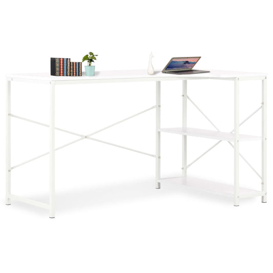 Scrivania per Computer Bianca 120x72x70 cm - homemem39