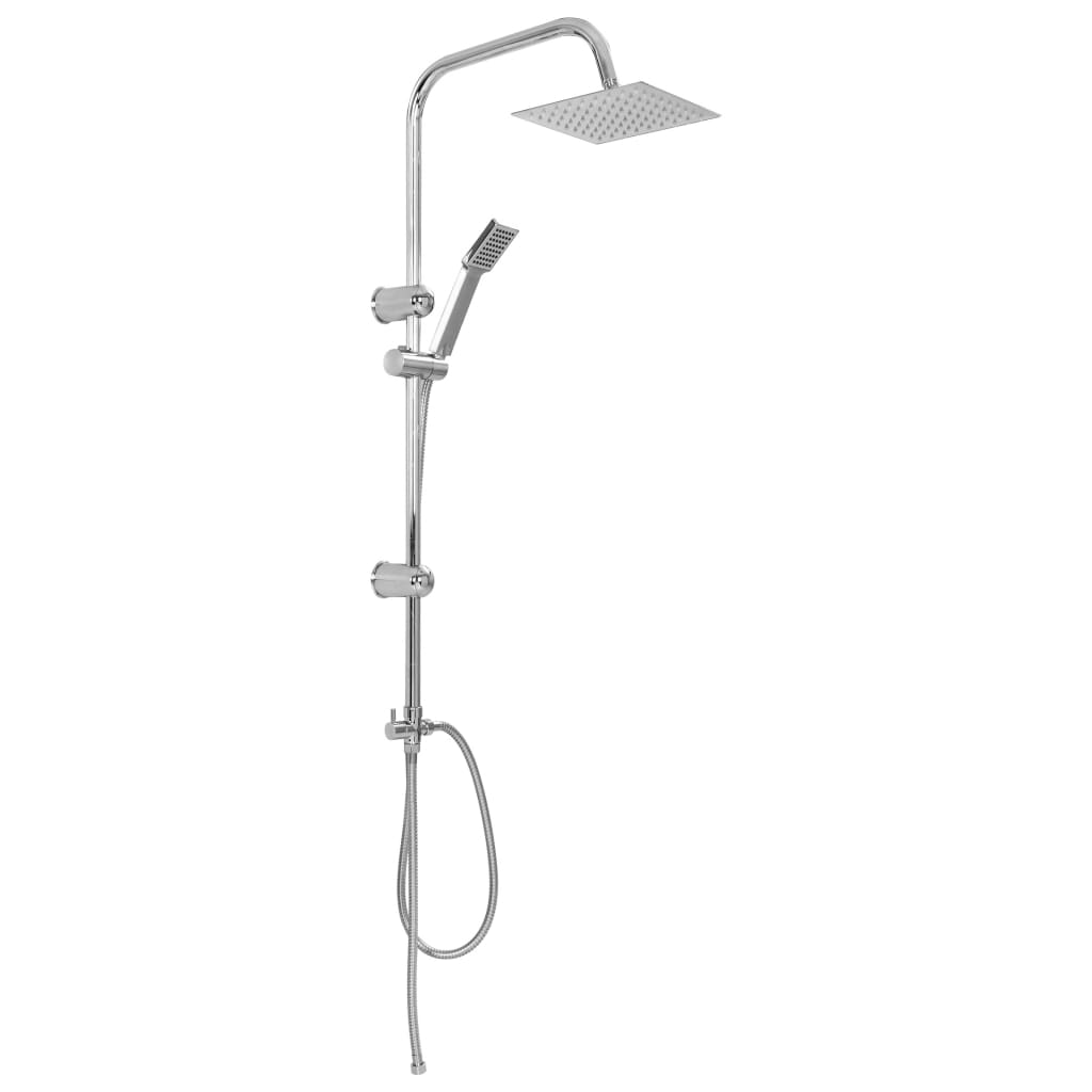 Set per Doccia a Doppio Soffione con Doccetta Acciaio Inox - homemem39