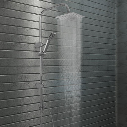 Set per Doccia a Doppio Soffione con Doccetta Acciaio Inox - homemem39
