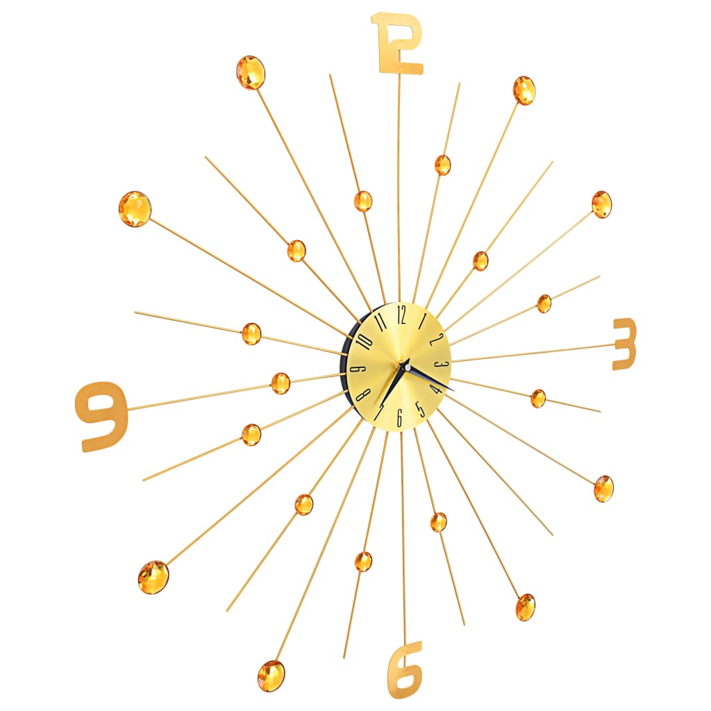 Orologio da Parete in Metallo 70 cm Dorato - homemem39