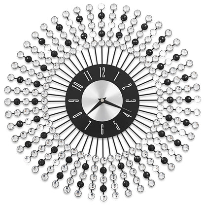 Orologio da Parete in Metallo 43 cm Nero - homemem39