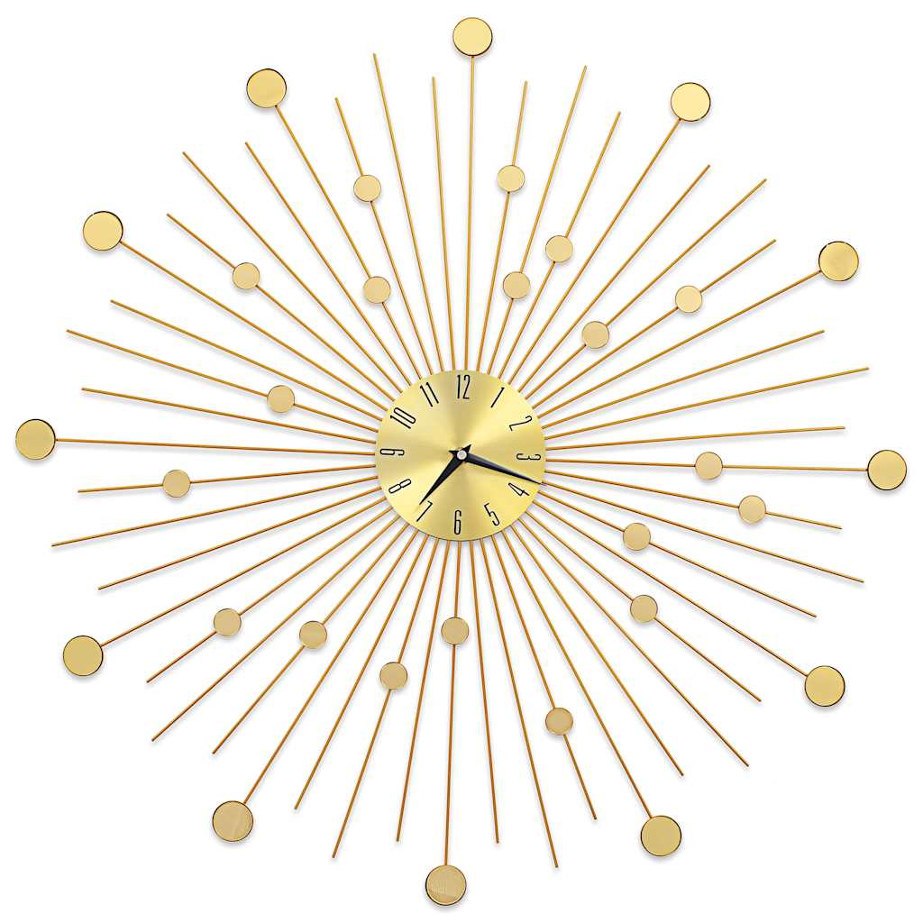 Orologio da Parete in Metallo 70 cm Dorato