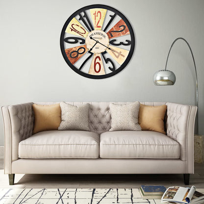 Orologio da Parete in Metallo 60 cm Multicolore | homemem39
