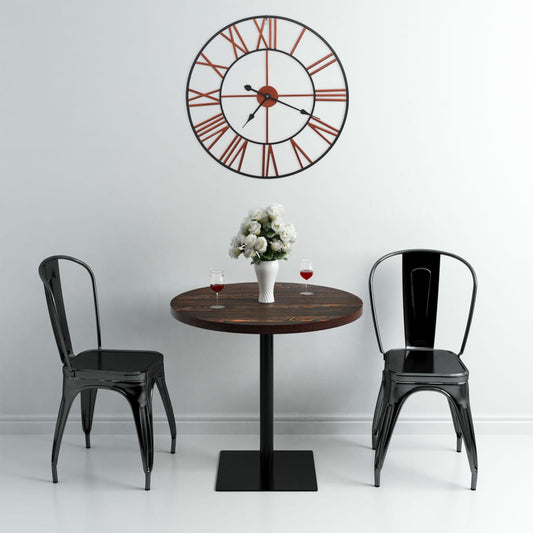 Orologio da Parete in Metallo 58 cm Rosso - homemem39