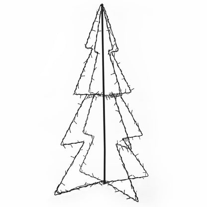Albero di Natale a Cono 160 LED per Interni Esterni 78x120 cm - homemem39