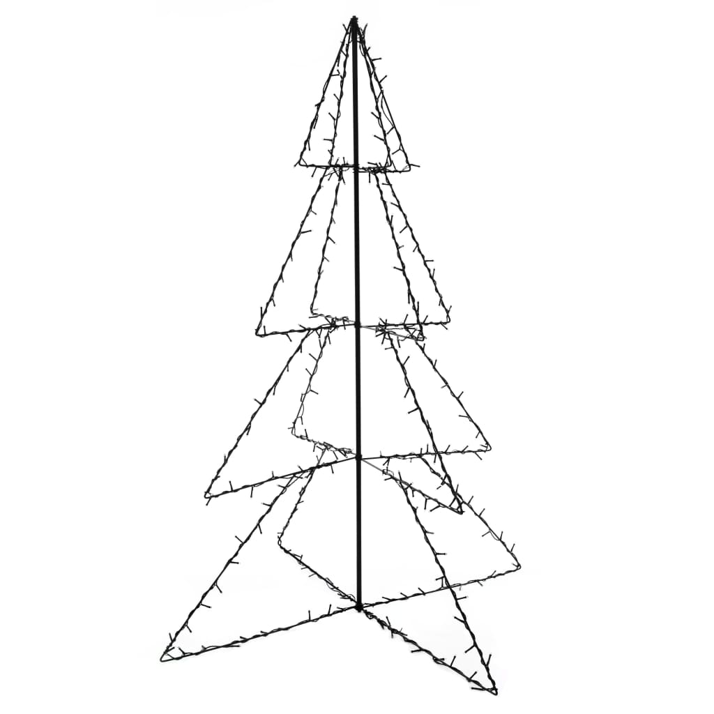 Albero di Natale a Cono 240 LED per Interni Esterni 115x150 cm - homemem39