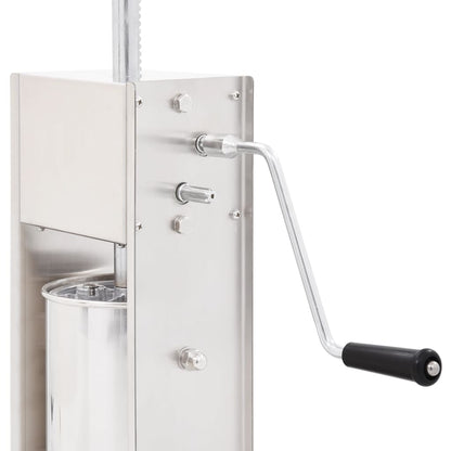 Insaccatrice Manuale Argento 3 L in Acciaio Inossidabile | homemem39