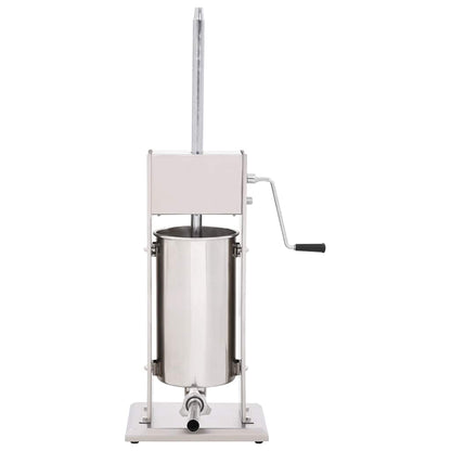 Insaccatrice Manuale Argento 15 L in Acciaio Inossidabile