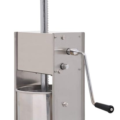 Insaccatrice Manuale Argento 15 L in Acciaio Inossidabile