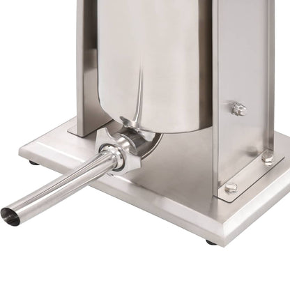 Insaccatrice Manuale Argento 15 L in Acciaio Inossidabile
