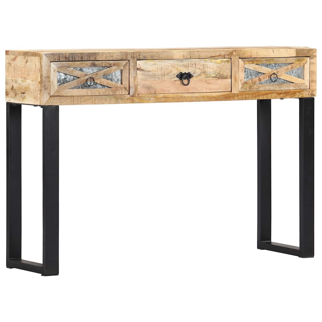 Consolle 110x30x76 cm in Legno Massello di Mango