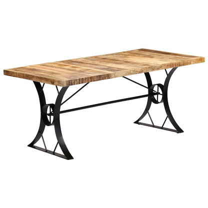 Tavolo da Pranzo 180x90x76 cm in Legno Massello di Mango