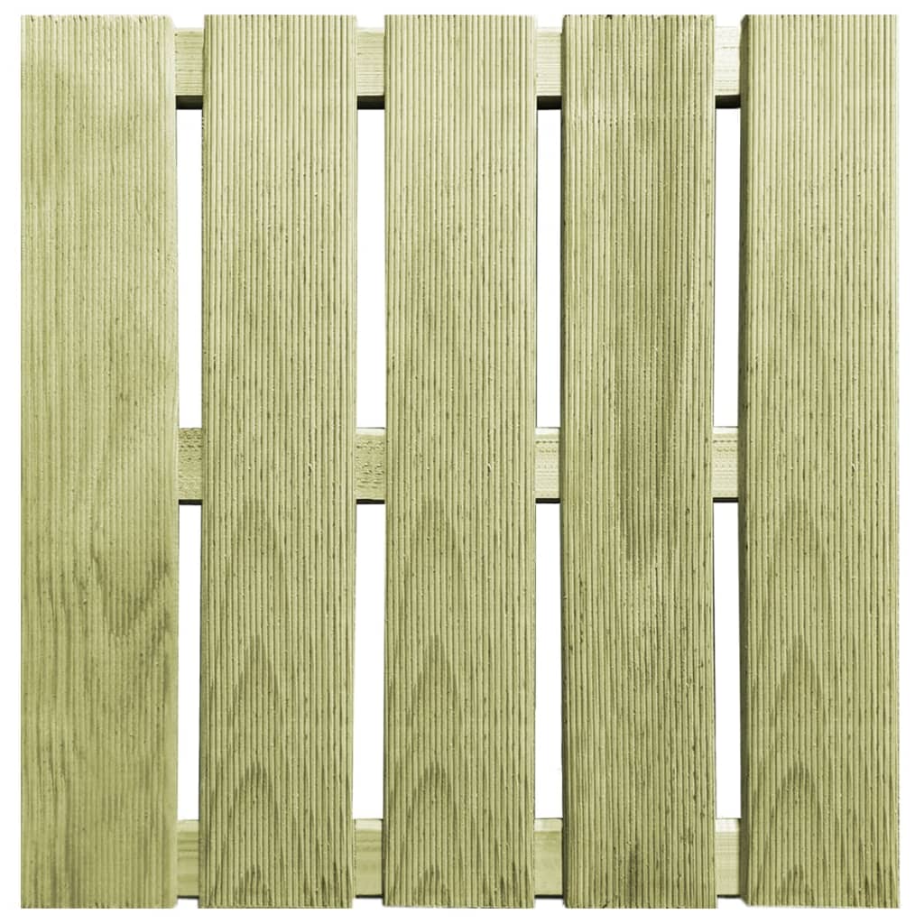 Piastrelle per Esterni 18 pz 50x50 cm in Legno Verde
