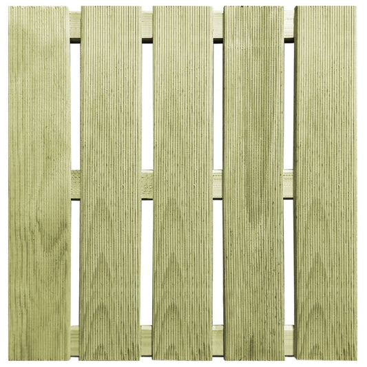 Piastrelle per Esterni 18 pz 50x50 cm in Legno Verde