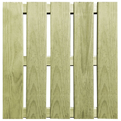 Piastrelle per Esterni 18 pz 50x50 cm in Legno Verde