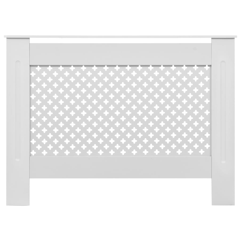 Copertura per Radiatore Bianca 112x19x81,5 cm in MDF - homemem39