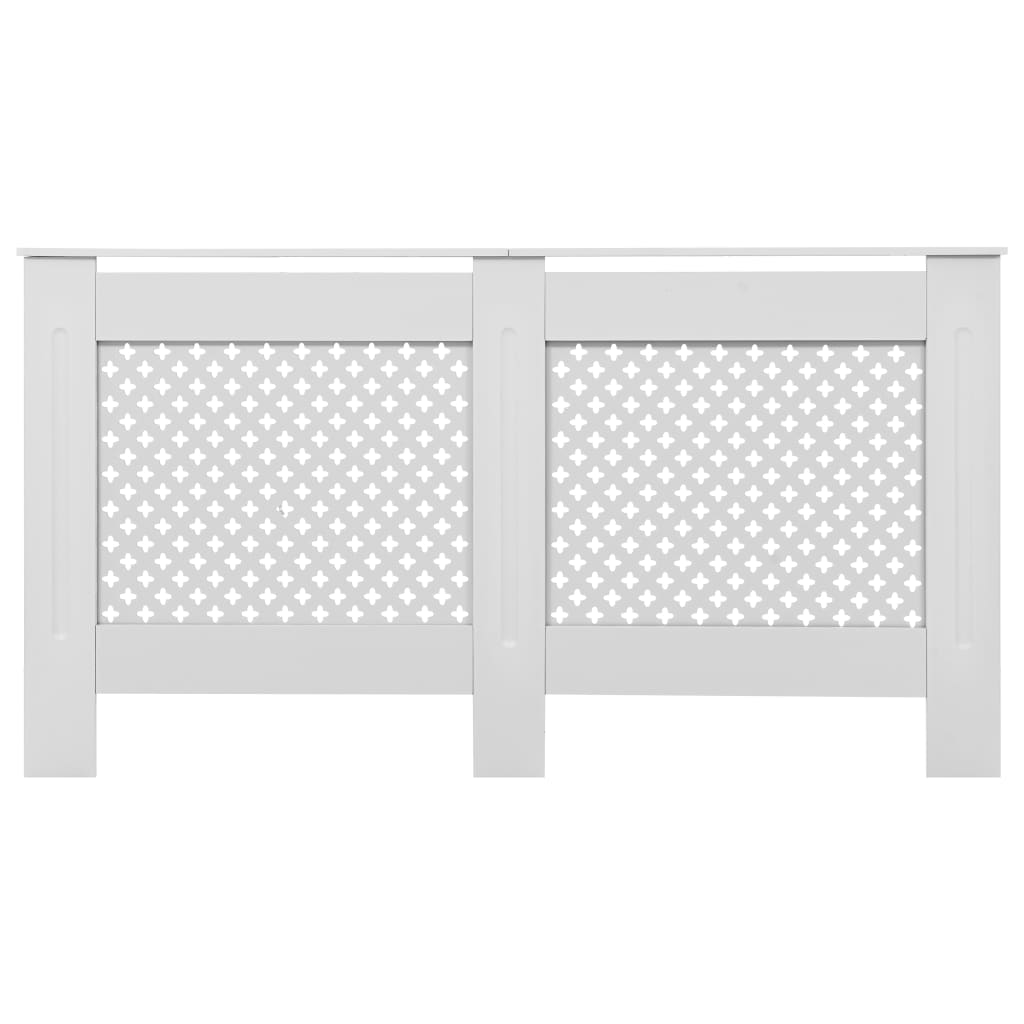 Copertura per Radiatore Bianca 152x19x81,5 cm in MDF - homemem39